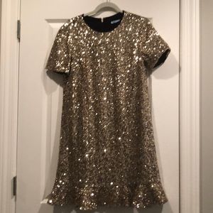 Draper James Gold Sequin Dress. Size 10.